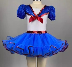 Vestido de Ballet marinero para niñas, leotardo de baile para niños, ropa de actuación para adultos, vestido de traje de baile para fiesta de escenario - Product Image 3