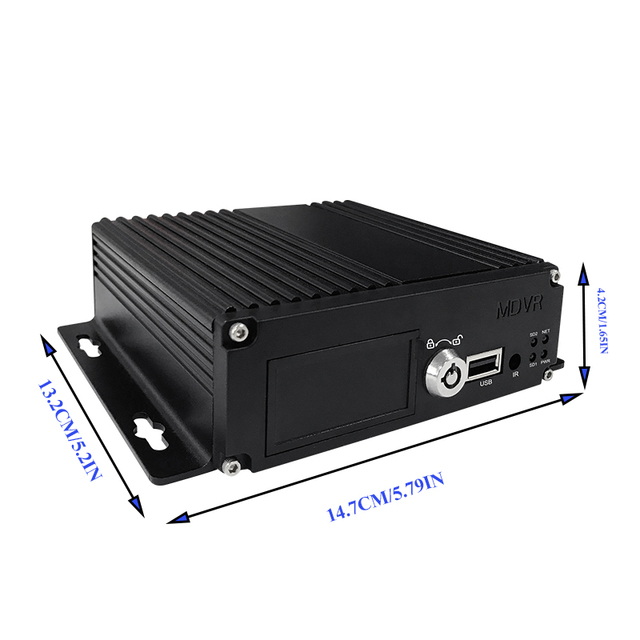SeemeTech Linux 4CH H.264 Weatherproof MDVR with VGA Output 1TB TF Card Storage Remote Control for Truck DVR