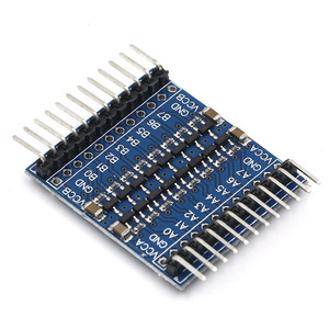 8 ช่อง 3.3V-5V 5V-3.3V IIC UART SPI TTL โมดูลแปลงระดับแบบสองทิศทางพร้อมขาแบบงอ SKU: AC-LLC8-V2 - Product Image 1