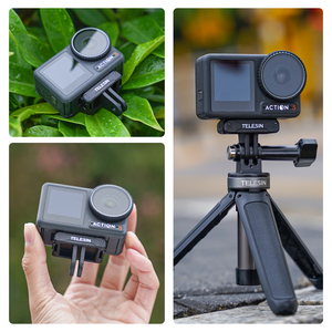 Accessoires Telesin pour Dji Osmo Action 5 4 <span class=keywords><strong>3</strong></span> accessoires de caméra adaptateur magnétique à deux griffes - Product Image 6