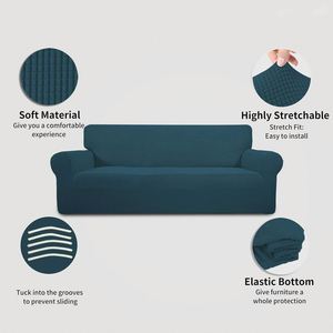 Waterproof Washable Modern 94% Polyester 6% Spandex Jacquard Fabric Elastic Bottom Stretch <b>Sofa</b> <b>Slipcover</b> for 3 Seat <b>Sofa</b> - Product Image 2