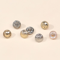 Boutons à pression vintage en alliage de zinc texturé martelé, style luxe, forme champignon, étoile, cœur, diamant, lavables pour manteaux et coupe-vent