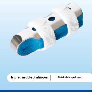 Y tế cấp điều chỉnh ngón tay hỗ trợ nẹp nhôm tấm nhựa với đàn hồi thoáng khí miếng bọt biển lót phẫu thuật bảo vệ - Product Image 3