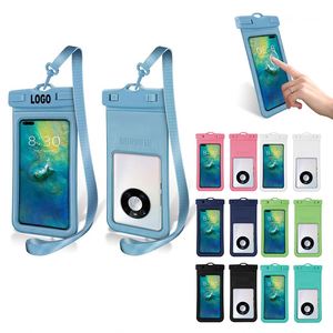 Bolsa Impermeable para Teléfono Móvil, para Natación y Buceo al Aire Libre, Bolsa Seca para Celular de Playa, Sellada, de PVC, con Pantalla Táctil - Product Image 1