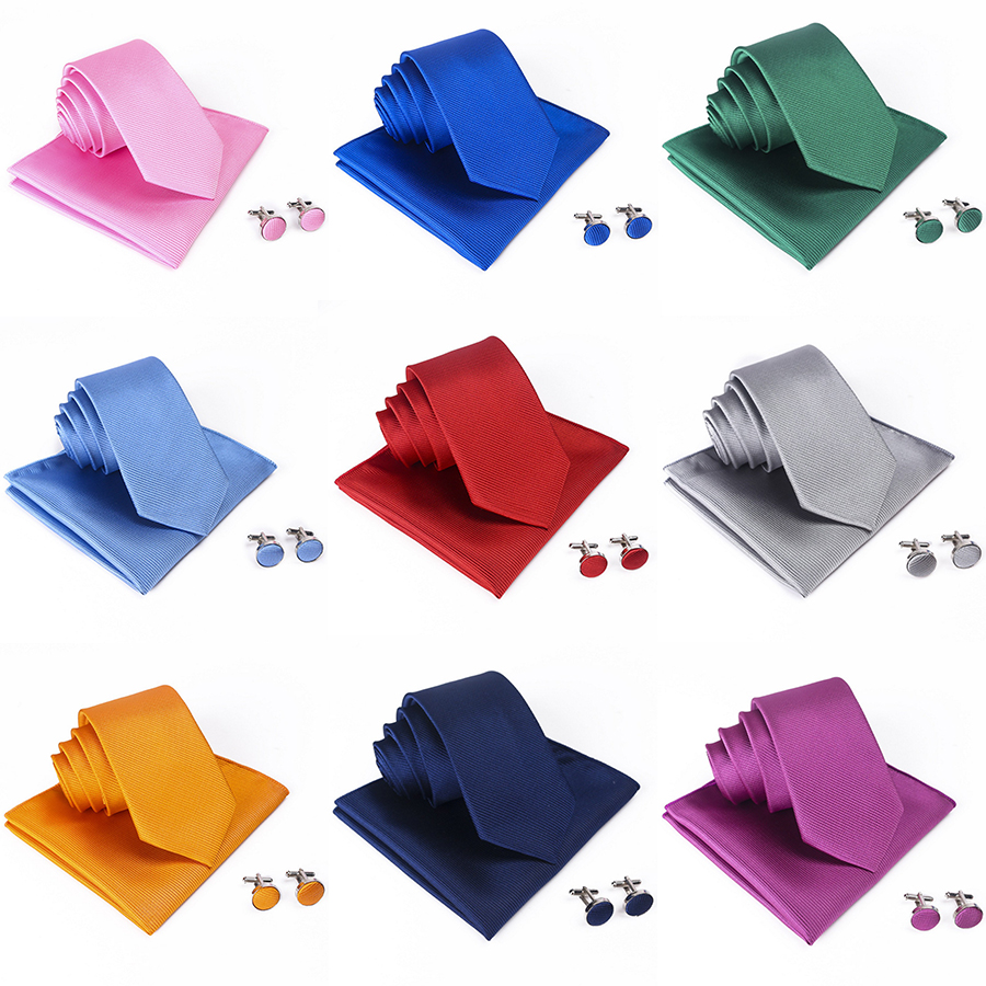 Мужские запонки, галстук, набор модных свадебных галстуков для мужчин, галстук для ношения, подарки, платья, аксессуары для вечеринок, жаккардовый галстук