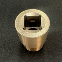 Clé à douille hexagonale à impact en laiton forgé à une seule fois de qualité industrielle Enerflex 1/4, finition naturelle, personnalisable OEM, modèle n°106, équipement
