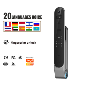 2026 Hot Selling Automatic Tuya WiFi 3D Face Fingerprint Smart <b>Lock</b> Aluminum Digital Door <b>Lock</b> for Aluminum Door - Product Image 2