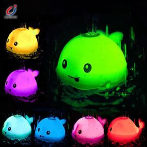 Chengji Baby vasca da bagno LED Light Up Animal Automatic Induction Water Sprinkler Toddler Whale Bath Toy - Product Image 2