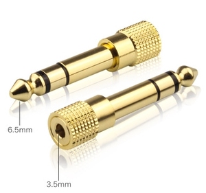 6.5MM maschio a 3.5MM femmina presa <span class=keywords><strong>Jack</strong></span> Audio auricolare microfono chitarra adattatore di registrazione convertitore - Product Image 3