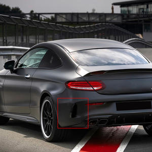 Pour <span class=keywords><strong>Mercedes</strong></span> Benz Classe C Coupé deux portes C205, lame de vent arrière, contour du pare-chocs arrière, lame de vent arrière AMG, modification extérieure - Product Image 4