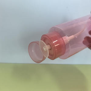 Bouteille de démaquillant en plastique ronde personnalisée de 300 ml (10 oz) de couleur rose clair avec pompes à pression, <span class=keywords><strong>eau</strong></span> <span class=keywords><strong>micellaire</strong></span>, démaquillant, bouteilles pour ongles - Product Image 5