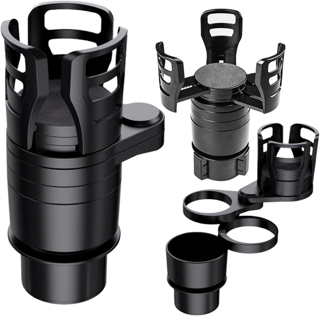 Brand New 360 Adjustable Base PC 4 1 Cupholder Multifunction Car Cup Holder Expander Adapter with Drinks Organizer