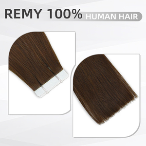 Extensions de cheveux humains à bandes adhésives sans couture, épaisses, pointes pleines, aspect naturel, cheveux Remy pour salon professionnel et fournitures de beauté - Product Image 2