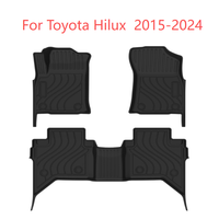Tapis de sol de voiture de haute qualité en TPE 3D 5D, modèle de voiture original, best-seller, tapis de sol pour Toyota Hilux 2015-2024