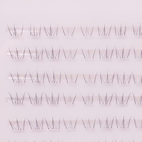 Faux cils naturels complets à bande complète, faits à la main, en poils synthétiques, auto-adhésifs, sans colle, pour usage beauté DIY