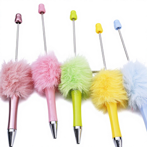 Penna a Sfera Girevole con Perline Fai-da-Te, Carina e Creativa, Perfetta per Bambini, Studenti e Uso in Ufficio - Product Image 1