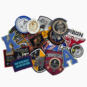 Insignia bordada al por mayor, parches tácticos personalizados, Velcroes, bordado, gancho y bucle, parche para planchar en la ropa - Product Image 3