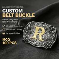 Boucle de ceinture de cowboy de style occidental en gros, OEM, avec logo personnalisé, en alliage de zinc, pour usage quotidien sur pantalons en jean et ceintures en cuir