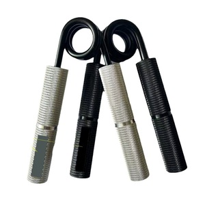 Renforceur de poignée en alliage d'aluminium, entraîneur de doigts en acier à ressort de type A, équipement de fitness à domicile, noir et argent classiques - Product Image 1