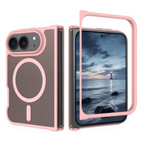 Étui de téléphone magnétique pliable de qualité supérieure pour iPhone 18 Fold, ultra fin, mat, doux au toucher, antichoc, protection intégrale