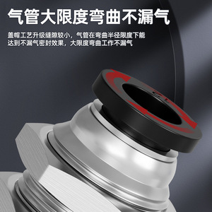 ข้อต่อท่อลมแบบเร็ว ข้อต่อเกลียวนอก PM-4-6-8-10-12 มม. ทองแดงชุบนิกเกิล - Product Image 4