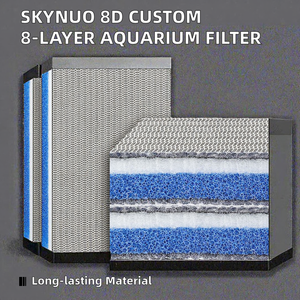 Skynuo 8D 사용자 정의 플라스틱 수족관 필터 스폰지 8 층 연못 스키머 어항 용 사각 모양 액세서리 주방 다이닝 용 - Product Image 3