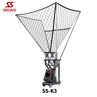Machine de tir de basket-ball en métal durable Siboasi K3 avec rebond automatique pour l'entraînement en plein air