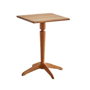 Table d'appoint en bois massif avec plateau rond en bois de cerisier, table de chevet, table de salon, table basse - Product Image 5