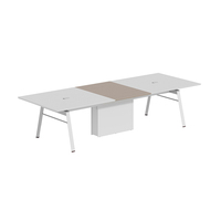Table de réunion de luxe en bois moderne bureau de réunion 6-12 personnes table de conférence