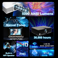 Sistema de Proyección de Video DLP de Alto Brillo 5200LM, Equipos de Presentación para Oficinas y Escuelas, Proyector Láser 4k, Venta al Por Mayor OEM