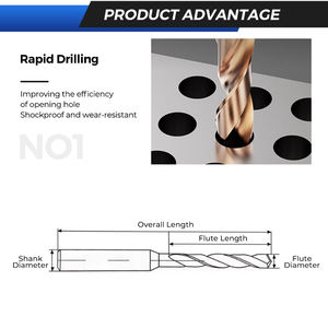 Wolfram carbid 1/2/3/4/6/ 8 mm Hartmetall bohrer Rill Glattes Schneiden Hartmetall bohrer Aluminium - Product Image 5