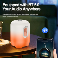 Mini Altavoz LED Portátil de Moda con Radio FM, Ranura para Tarjeta TF y Entrada AUX, Divertido Regalo Electrónico para Niños y Adultos