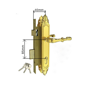 Sang Trọng An Toàn Đòn Bẩy Cửa Xử Lý Khóa Hộ Gia Đình Hiện Đại Cửa Khóa Thiết Lập Sản Xuất Của Của Nhãn Hiệu Nội Thất Chốt Với Lỗ Mộng Khóa Xử Lý - Product Image 4