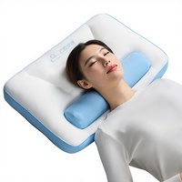 Oreiller cervical orthopédique en mousse à mémoire de forme pour soulager la douleur, soutien ergonomique, design solide de luxe, forme oblongue, non toxique