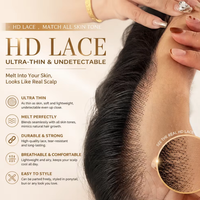 Peluca frontal de encaje HD 13*4, cabello humano virgen vietnamita sin procesar de alta calidad, liso, color natural.