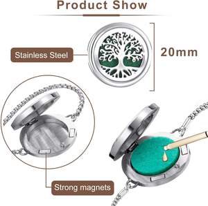 Vente flash - Bracelet diffuseur d'huiles essentielles en acier inoxydable aromatique et aromathérapeutique, réglable, parfum, <span class=keywords><strong>bijoux</strong></span>, 100% naturel - Product Image 2