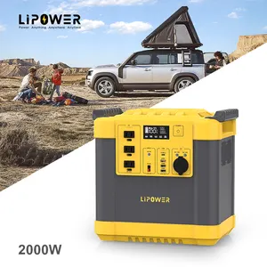 Lipower 2220wh powerstation 2000w outdoor power station used for camping and travelling