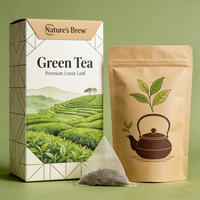 Emballage de produits en gros, boîte pliante en carton couleur, papier kraft, boîte à thé personnalisée imprimée pour les herbes en vrac
