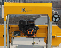 Scie à ruban à bois 36 pouces essence Diesel électrique Portable machines de coupe de bois avec remorque pour les travaux extérieurs du bois