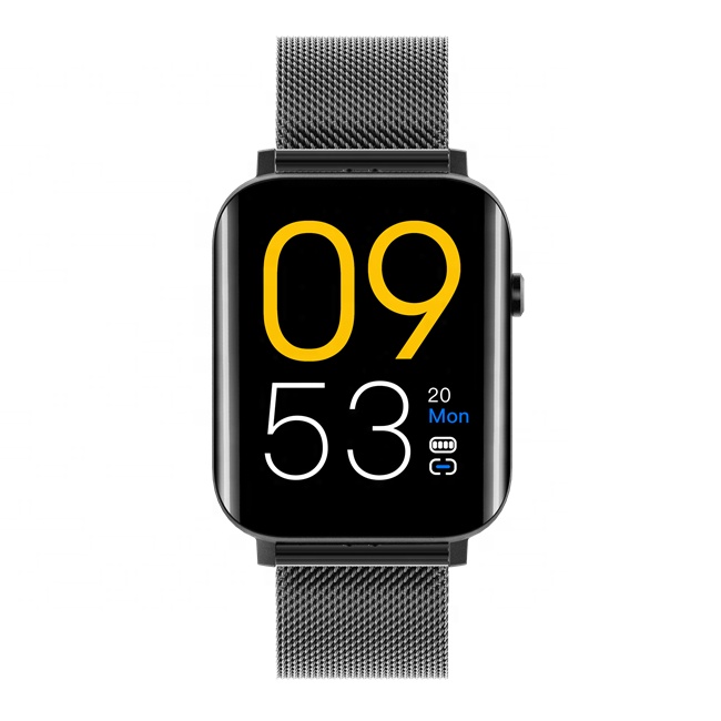 Real Blood Oxygen 1.69 Big Screen Fashion Steel Watches Wrist Watch Relogio Masculino SW20 With 3D Curved Glass