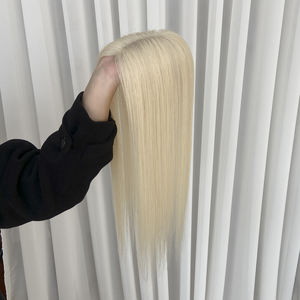 Wholesale Ready to Ship 3X5.5 Mono Top Human Hair Topper With PU Cuticle Aligned Mono <b>Toupee</b> #60 - Product Image 3