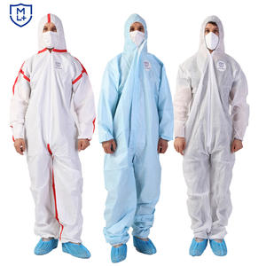 Combinaison de travail non tissée PP SMS combinaison de combinaison jetable microporeuse combinaison pour une protection complète du corps - Product Image 1