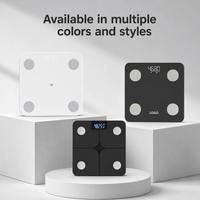 Balance électronique numérique compacte intelligente et précise avec écran LED, capacité de 180 kg, pour usage au bureau, surveillance de la composition corporelle