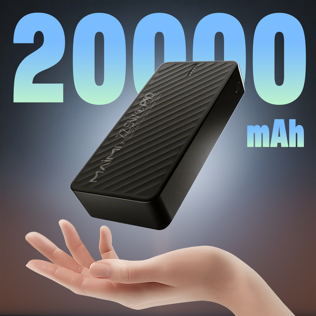 Maimi 20000mAh Fast Charging Power Bank 22.5W PD 20W Type C OEM Custom Logo Dual USB High Capacity Powerbank for Mobile Phones