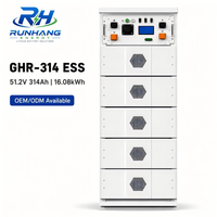 Batterie solaire modulaire pour maison, empilable, hybride CAN, 314Ah LiFePO4, stockage d'énergie, plus de 6000 cycles, durée de vie de 15 ans, sauvegarde sécurisée