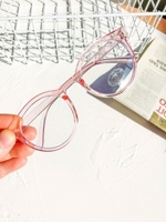 Monture ronde transparente, filtre anti-lumière bleue, lunettes de lecture, lunettes anti-radiation, monture optique pour enfants