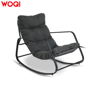 WOQI Poltrona Moderna in Rattan Pieghevole e Portatile, Comoda Sedia Sospesa per Soggiorno con Struttura in Metallo e Cuscino Confortevole, Ideale per Balcone - Product Image 2