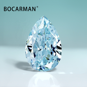 Zircone cubique de haute qualité, créée en laboratoire, qualité 5A, taille fleur de glace en forme de <span class=keywords><strong>poire</strong></span>, pierres en vrac, effet de couleur/feu, 6.0-8.0mm BOCARMAN BCMCZ - Product Image 3