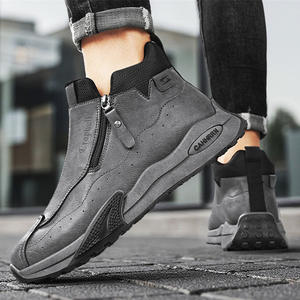 हाई-सेलिंग हाई-टॉप पुरुषों के ट्रेंडी साइड-ज़िप स्नीकर्स - Product Image 3