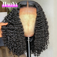 Perruque bouclée birmane HD Lace Wig 30 pouces en cheveux humains, sans colle, pré-épilée, pré-décolorée, vente en gros pour salons